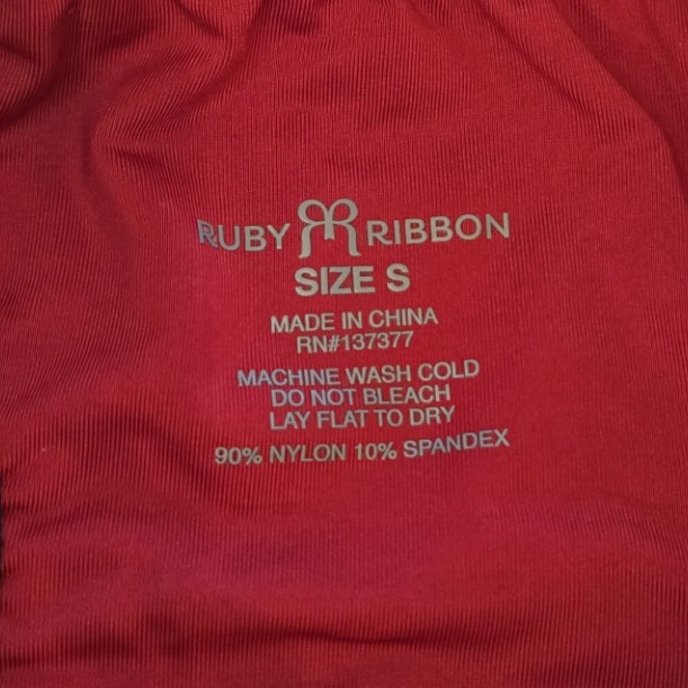 Ruby Ribbon Mesh Racerback Tank #1629 - Picture 7 of 9